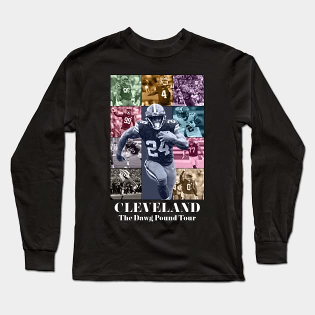 Cleveland Browns Eras Tour Long Sleeve T-Shirt by InkStreet Tees